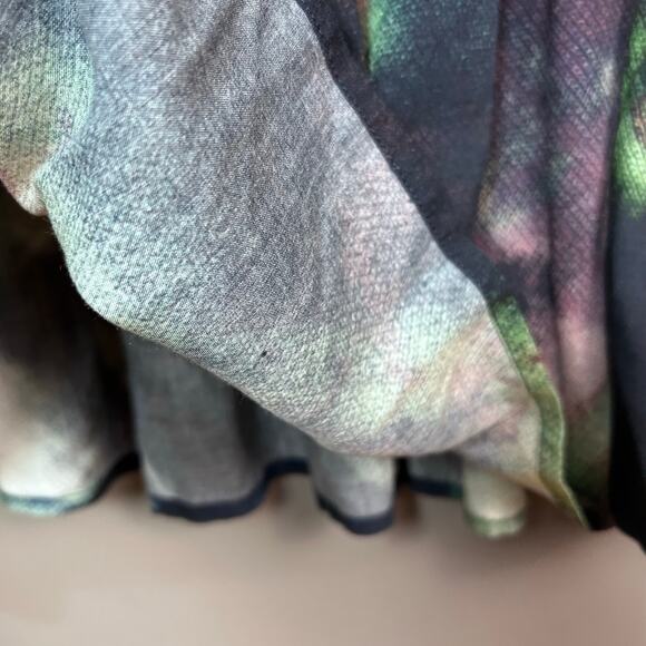 Anthropologie bl^nk London Dress Medium colorful tiered artsy long hippie boho - Picture 8 of 13